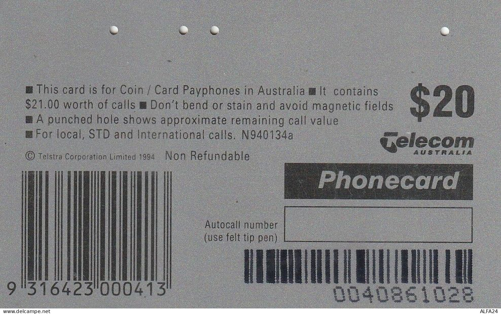 PHONE CARD AUSTRALIA  (CZ2250 - Australie