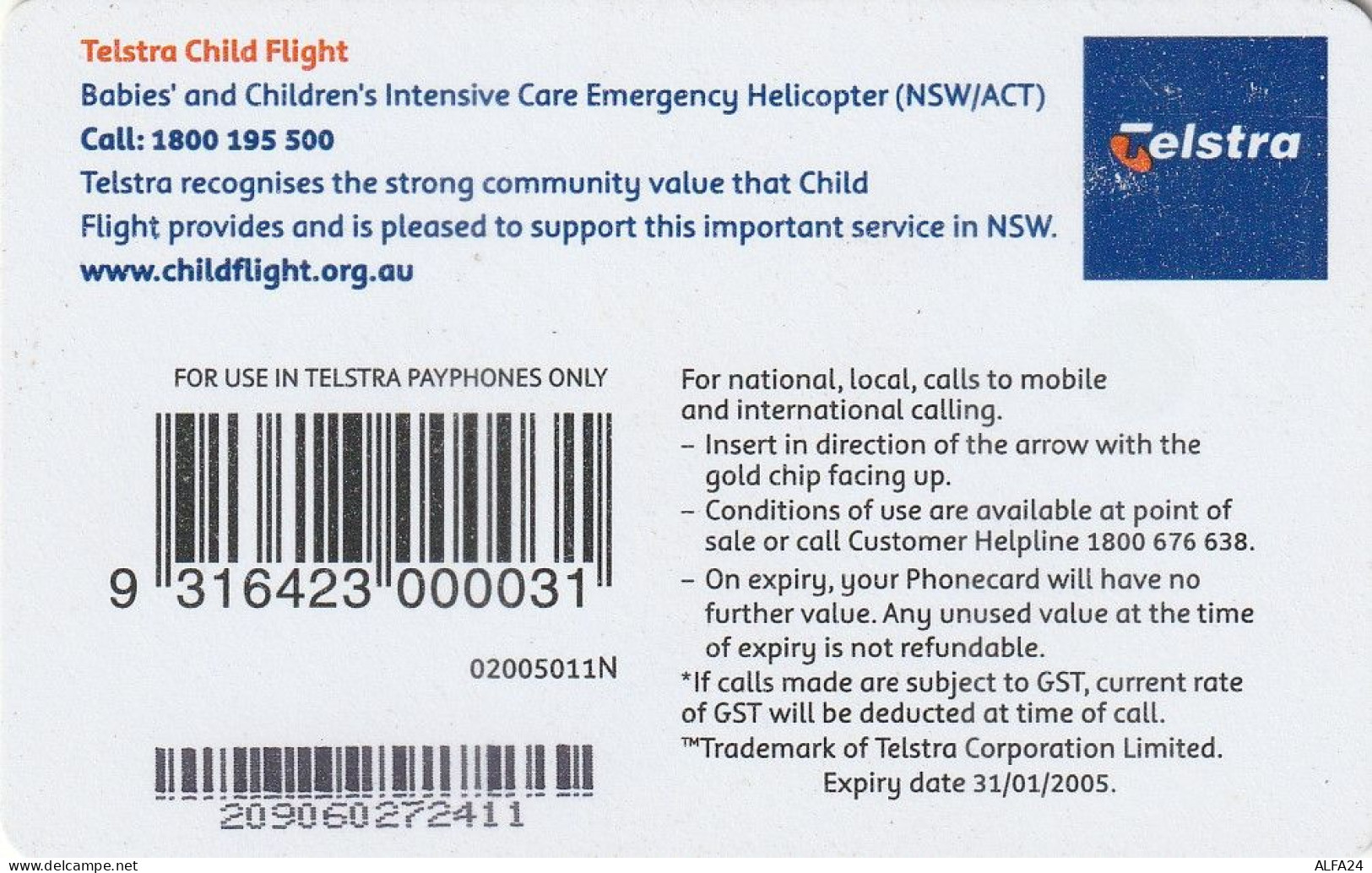PHONE CARD AUSTRALIA  (CZ2220 - Australië