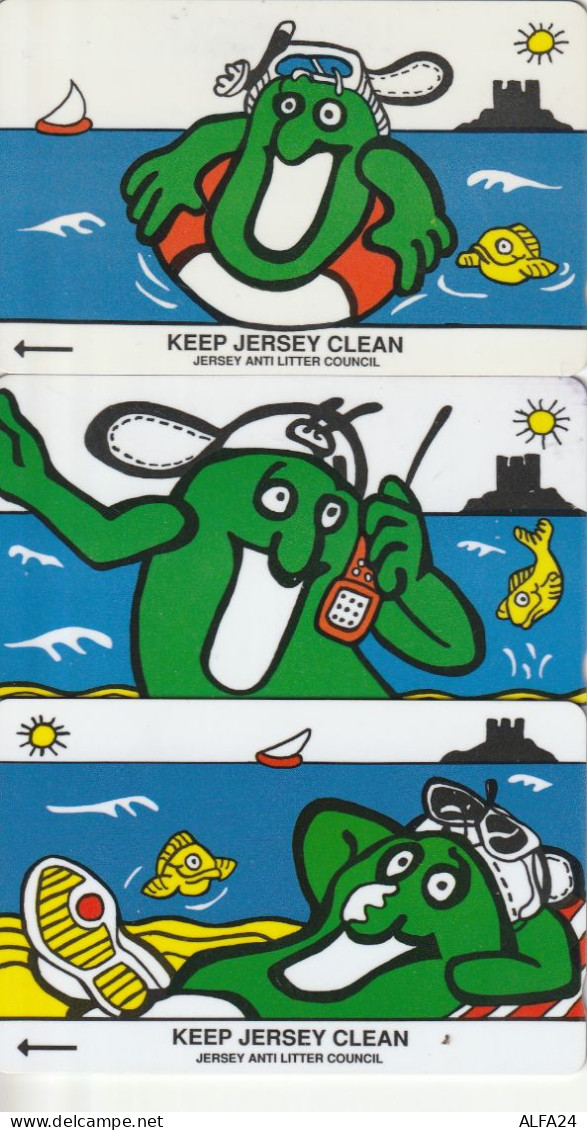 3 PHONE CARD JERSEY  (CZ2175 - Jersey Et Guernesey