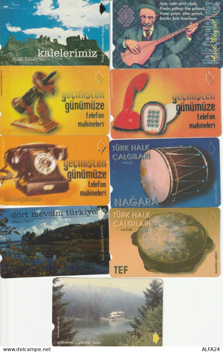 9 PHONE CARD TURCHIA  (CZ2168 - Turchia