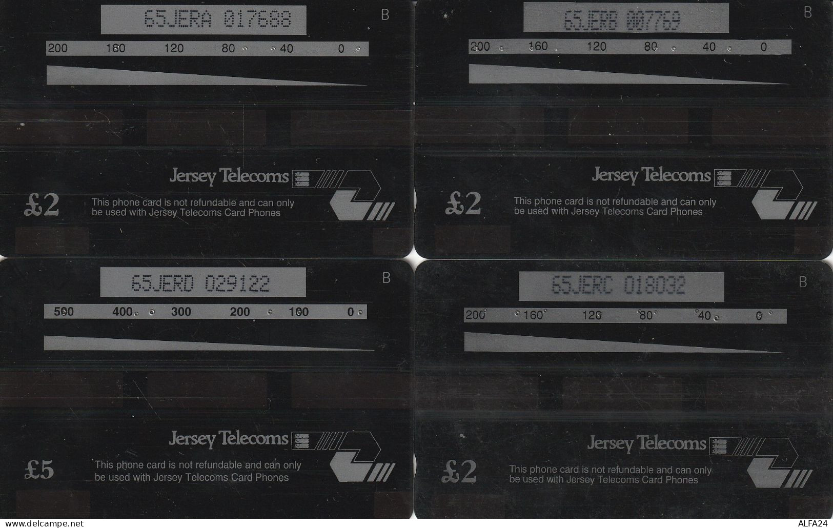 4 PHONE CARD JERSEY  (CZ2173 - Jersey Et Guernesey