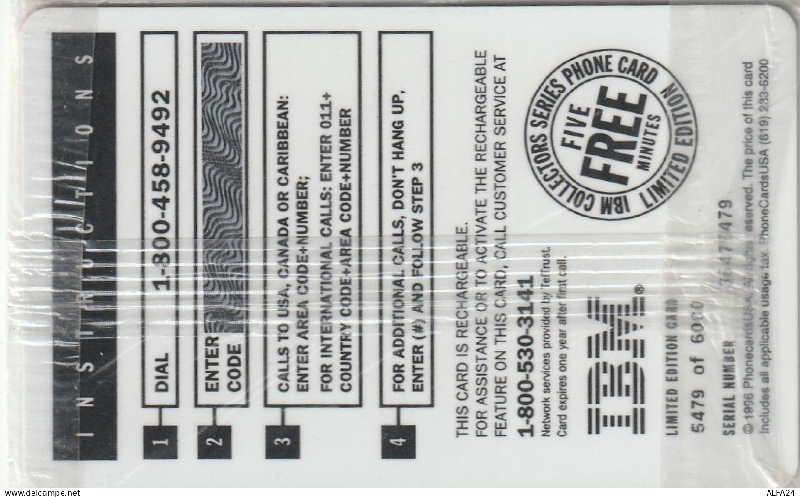 PREPAID PHONE CARD USA IBM (CZ2161 - Sonstige & Ohne Zuordnung