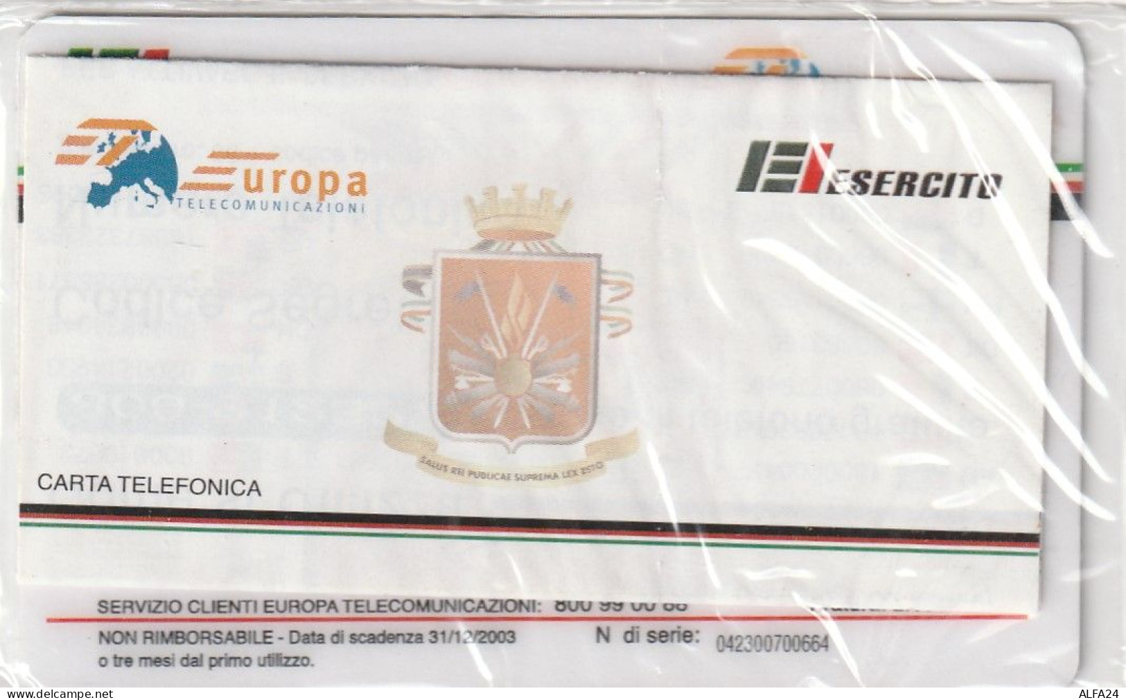 PREPAID PHONE CARD ITALIA EI (CZ2156 - Públicas Ordinarias