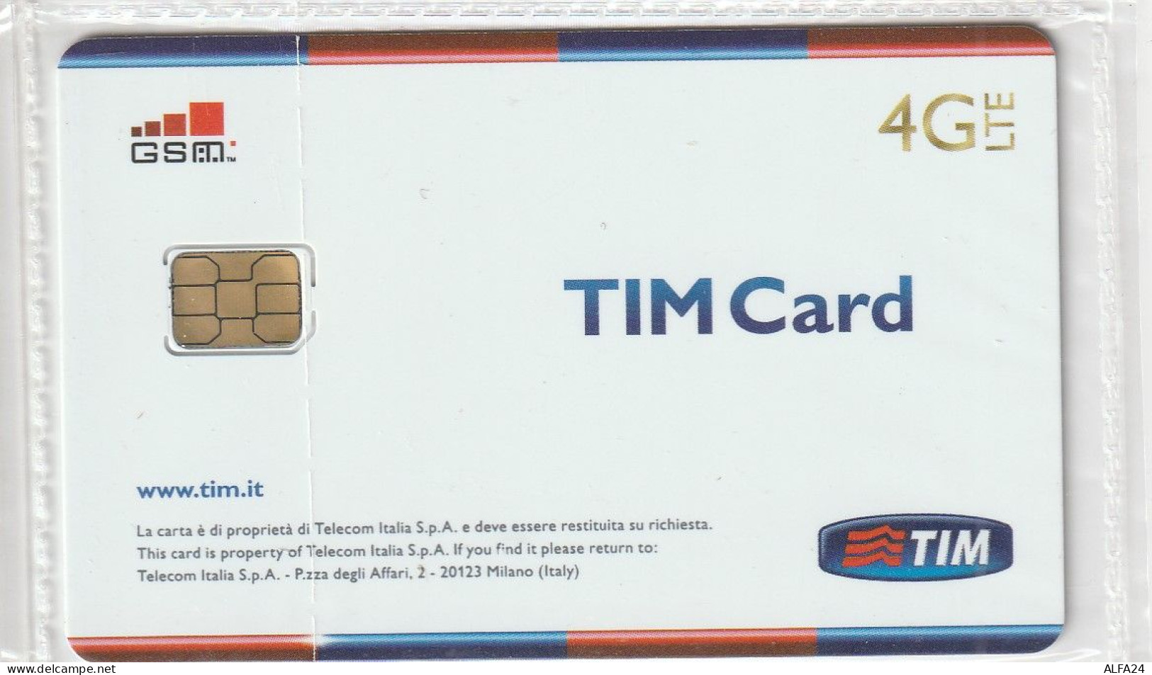 GSM SIM TIM   (CZ2144 - [2] Sim Cards, Prepaid & Refills