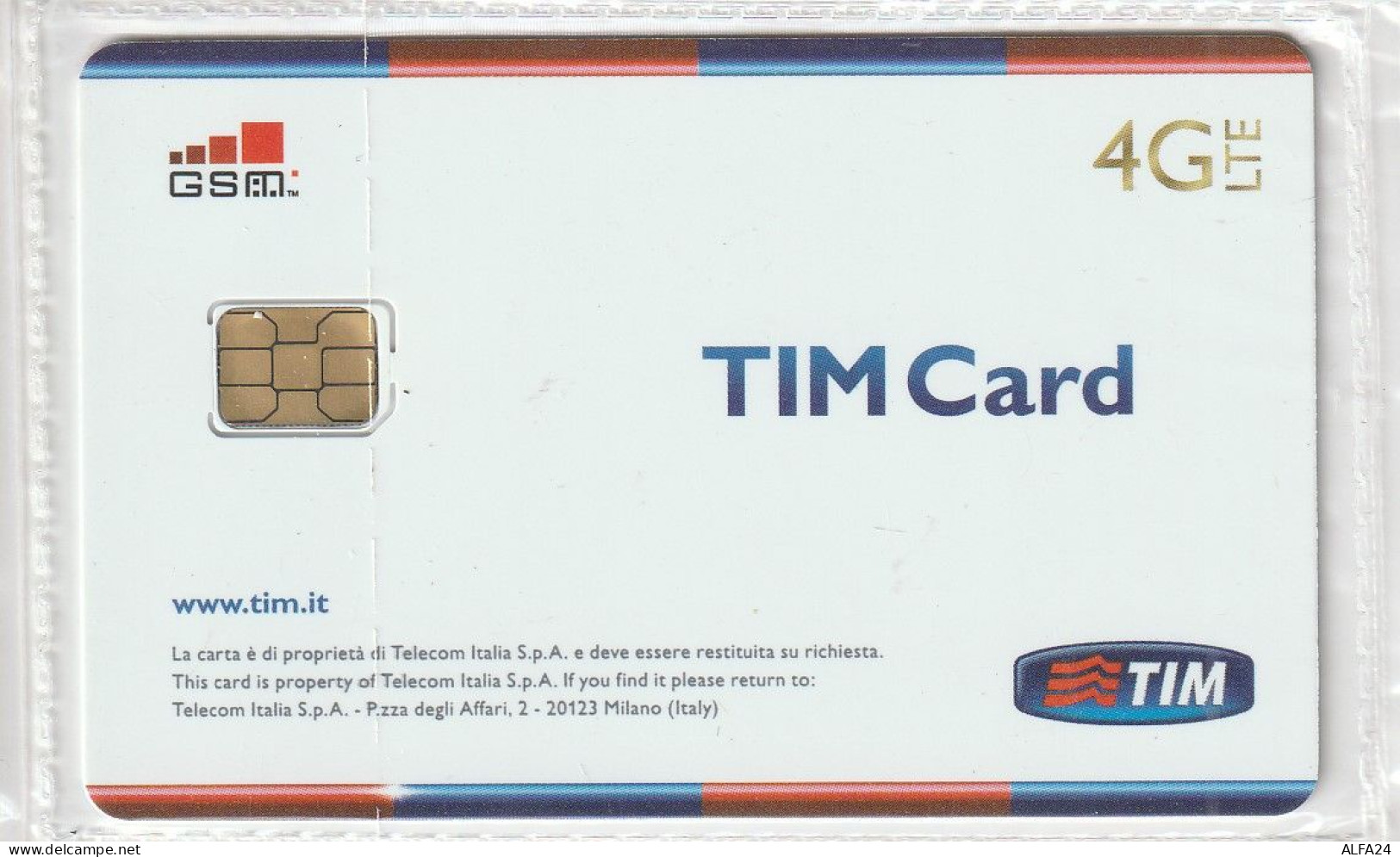 GSM SIM TIM   (CZ2142 - [2] Sim Cards, Prepaid & Refills