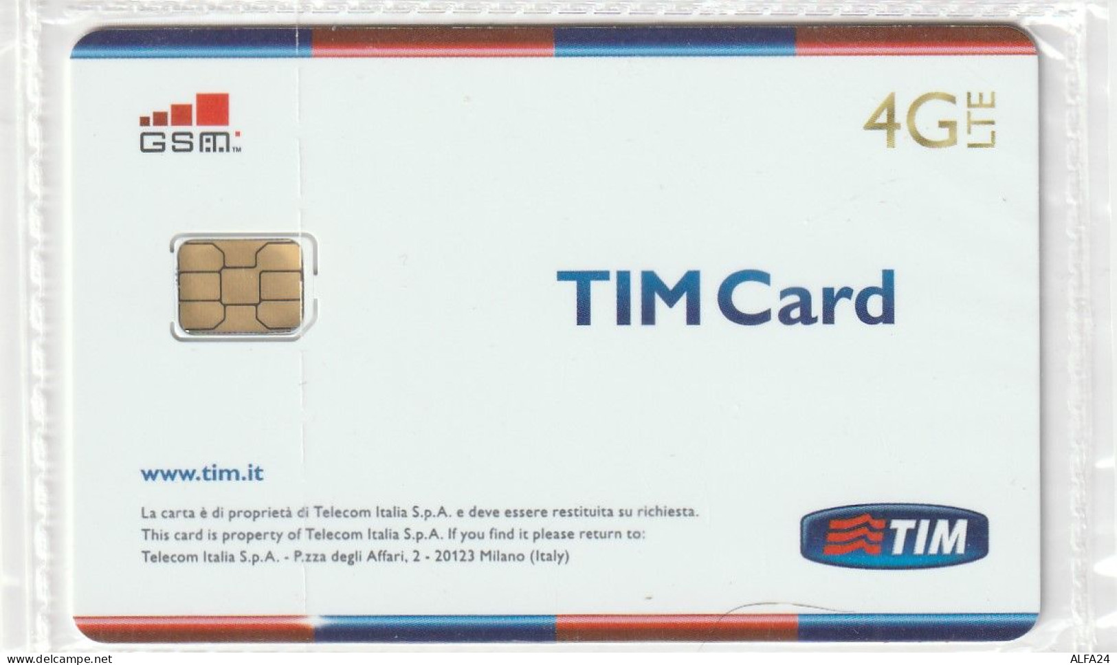 GSM SIM TIM   (CZ2141 - [2] Handy-, Prepaid- Und Aufladkarten