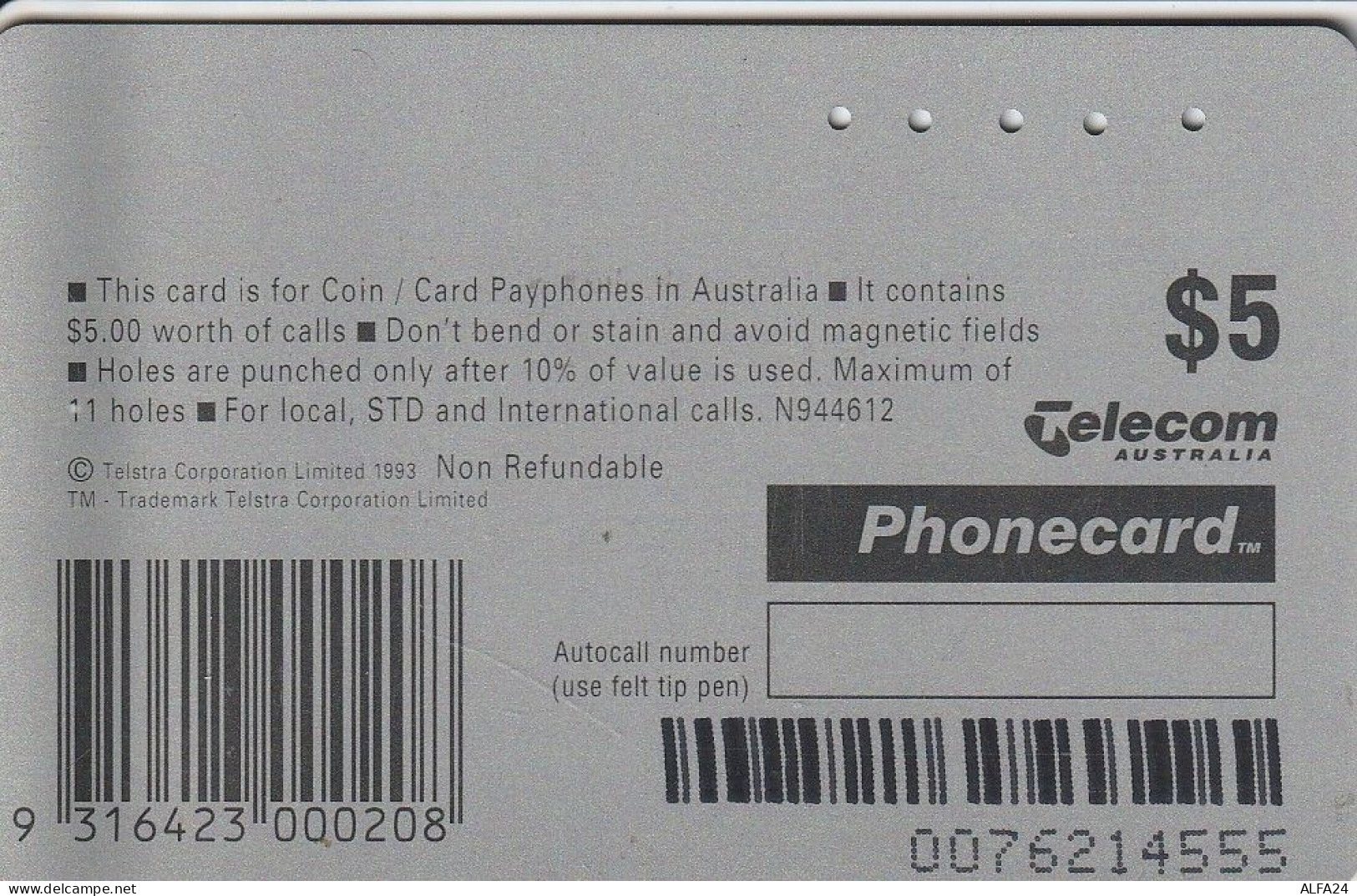 PHONE CARD AUSTRALIA  (CZ2074 - Australië