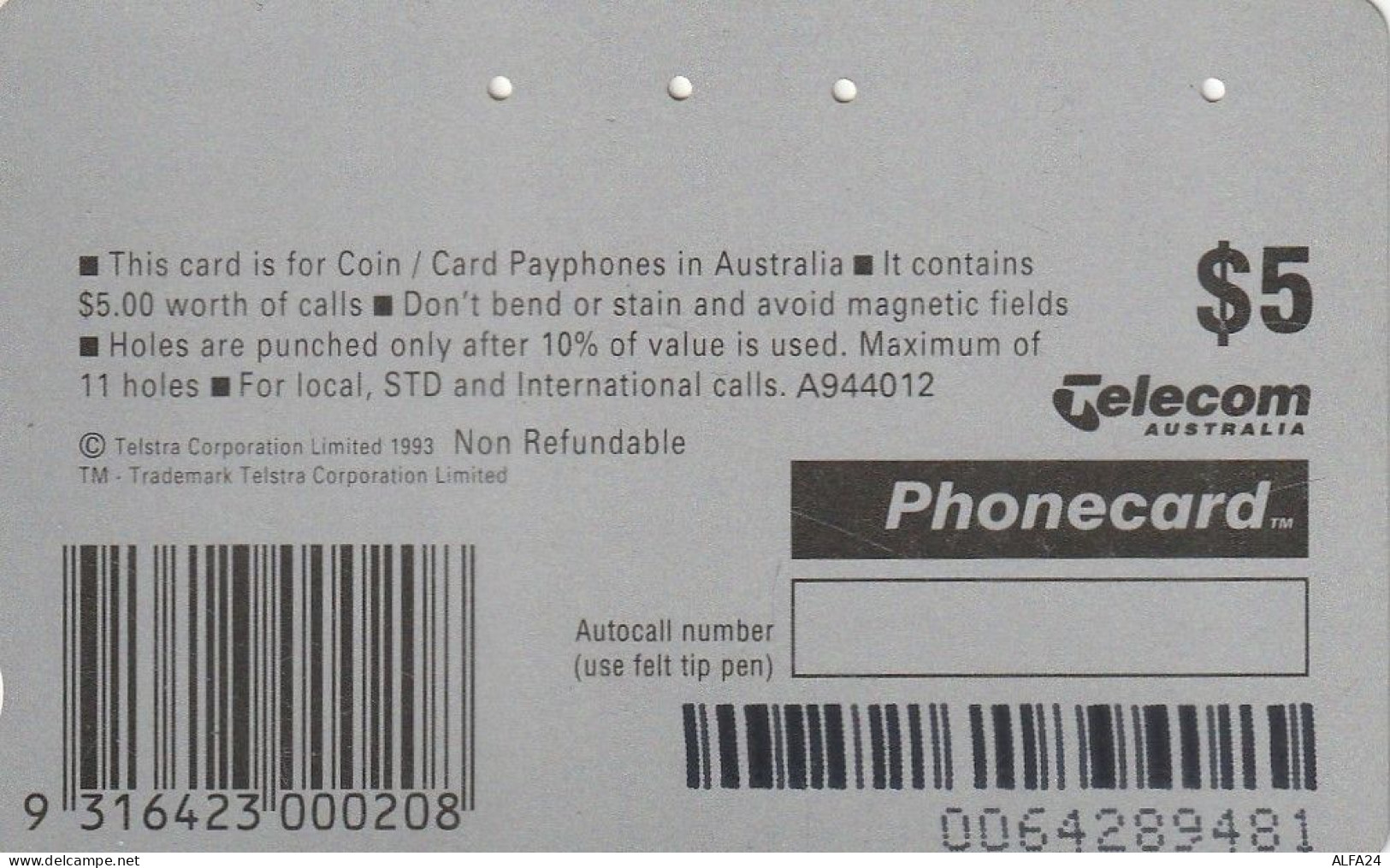 PHONE CARD AUSTRALIA  (CZ2071 - Australie