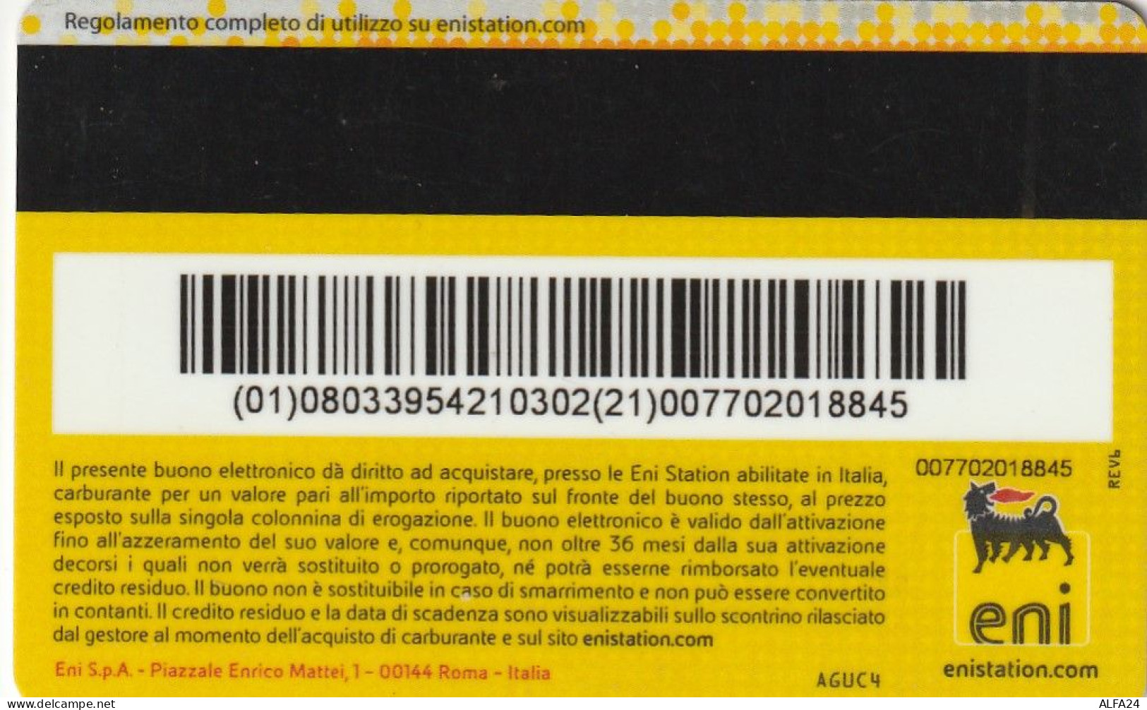 BUONO CARBURANTE E 10 -NON ATTIVO  (CZ2056 - Gift Cards