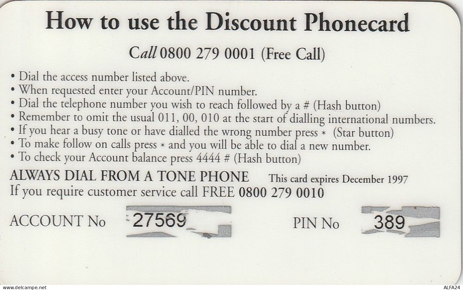 PREPAID PHONE CARD UK  (CZ2022 - BT Kaarten Voor Hele Wereld (Vooraf Betaald)