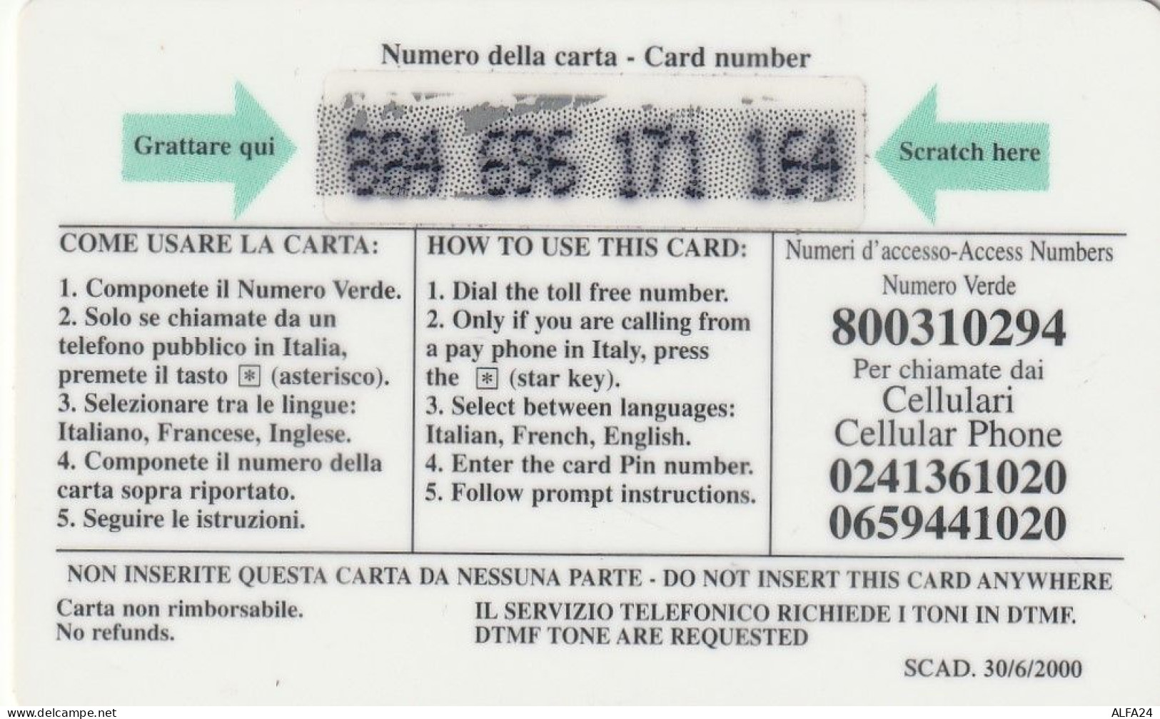 PREPAID PHONE CARD ITALIA  (CZ2015 - Openbaar Gewoon