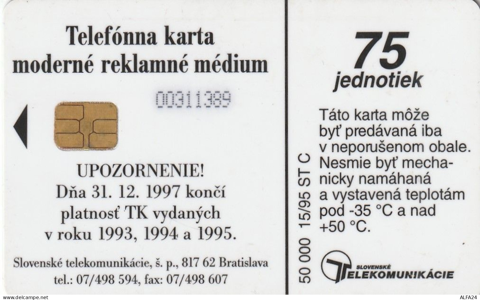 PHONE CARD REP.CECA  (CZ2060 - Tchéquie