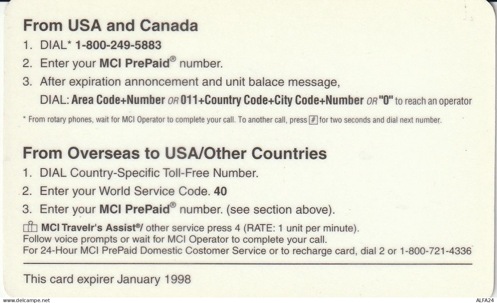PREPAID PHONE CARD USA PADRE PIO (CZ2003 - Altri & Non Classificati