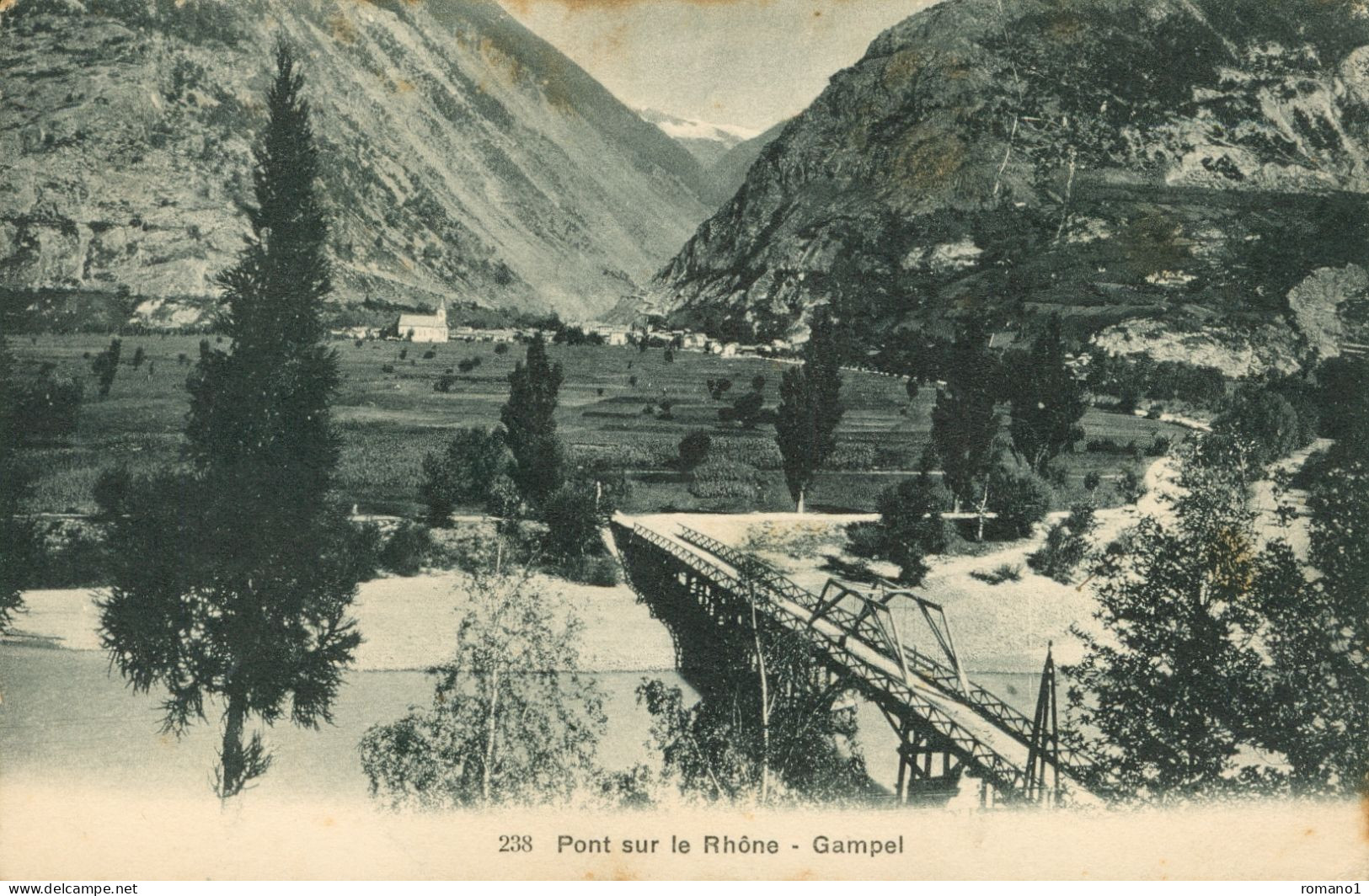 Suisse )   GAMPEL  -  Pont Sur Le Rhône - Gampel-Bratsch