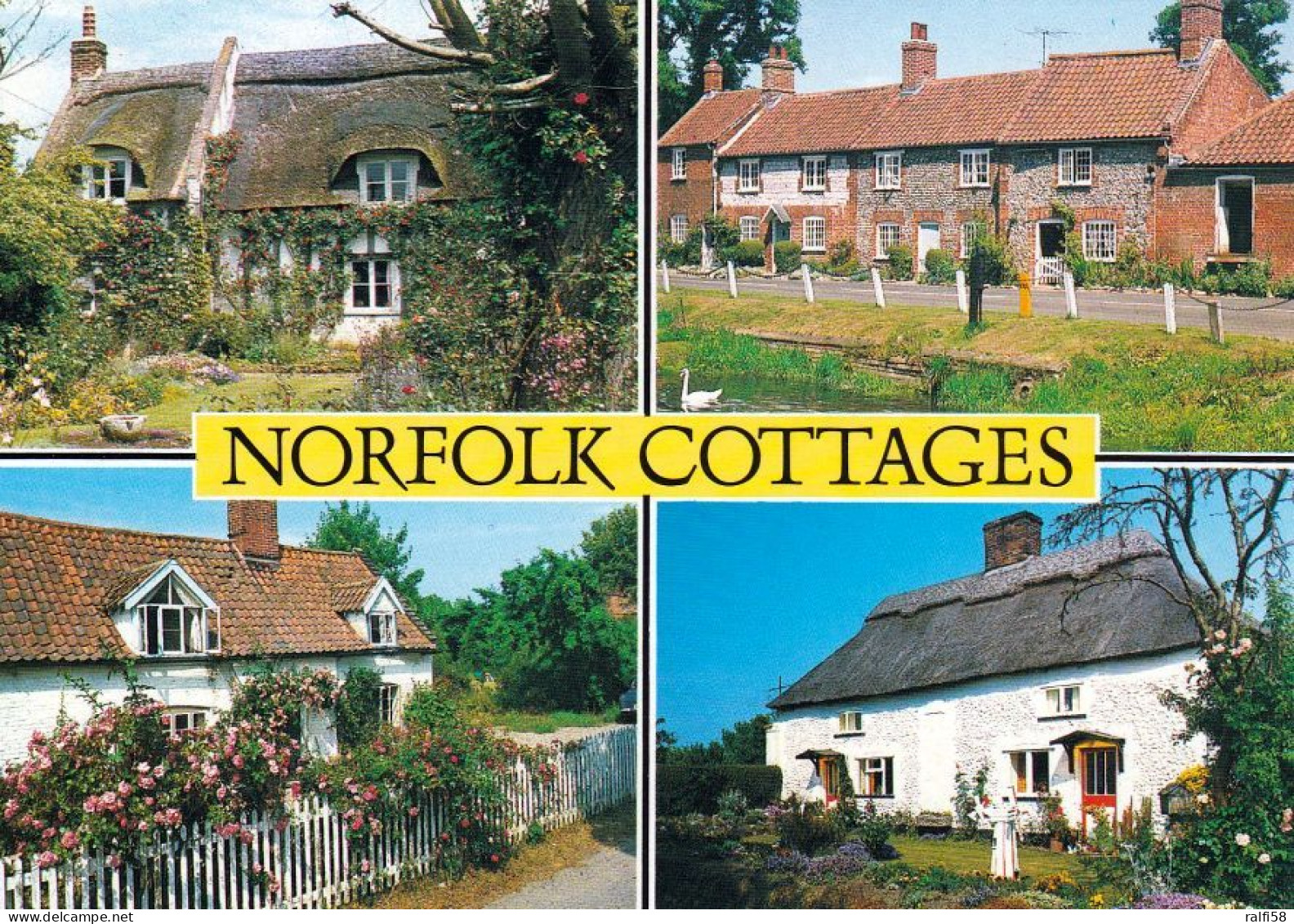 1 AK England * Norfolk Cottages - Grafschaft Norfolk * - Sonstige & Ohne Zuordnung