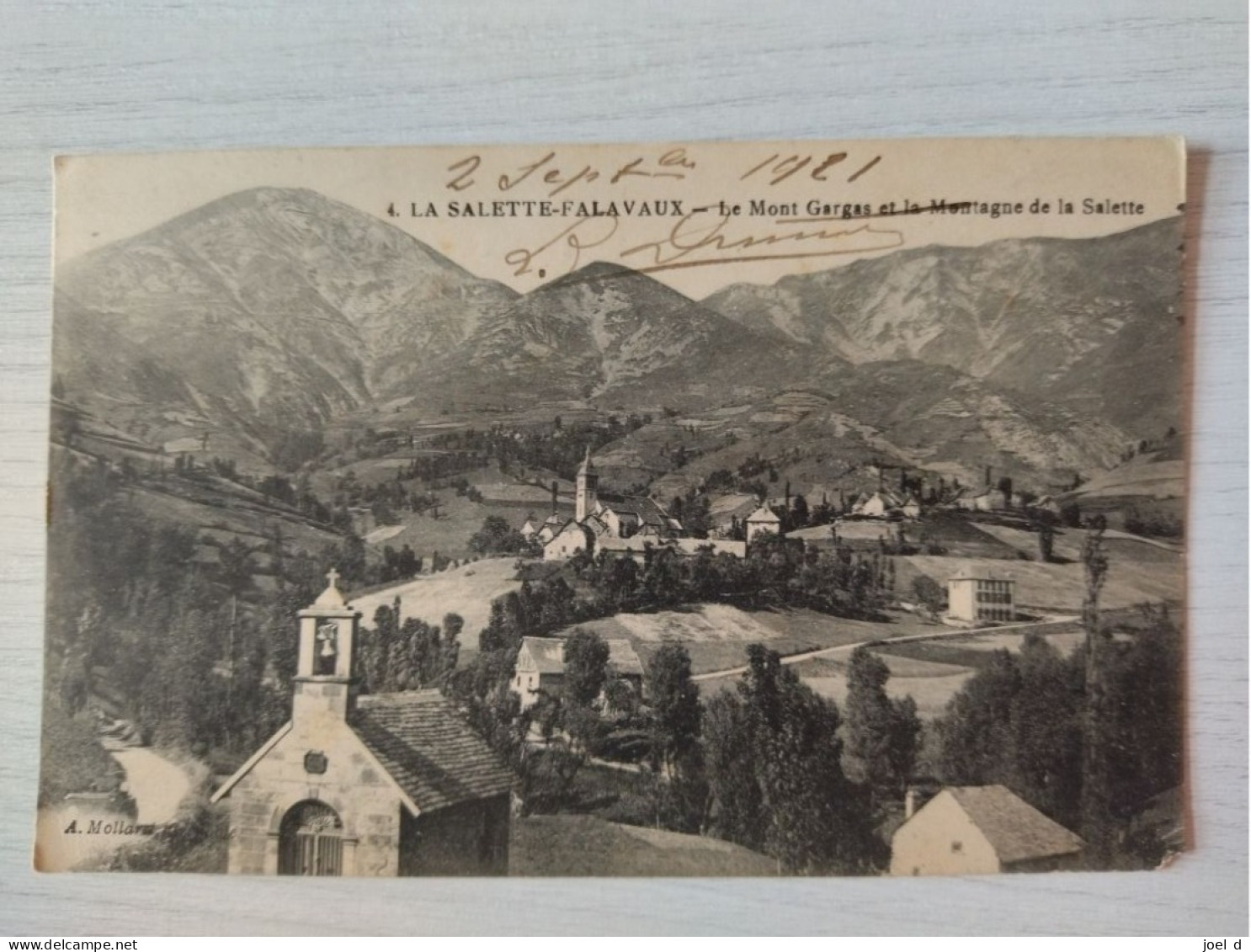 CPA 38 Isère La Salette-Falavaux: Le Montagne Gargas Et La Montagne De La Salette (circulé) - La Salette