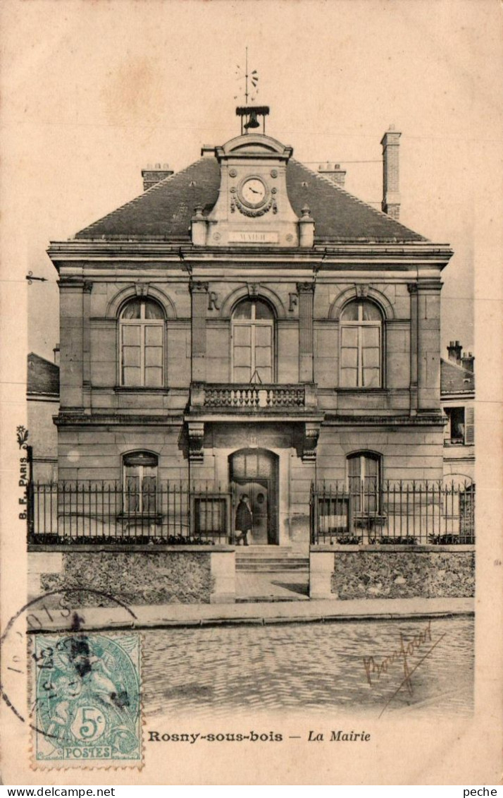 N°2425 W -cpa Rosny Sous Bois -la Mairie- - Rosny Sous Bois