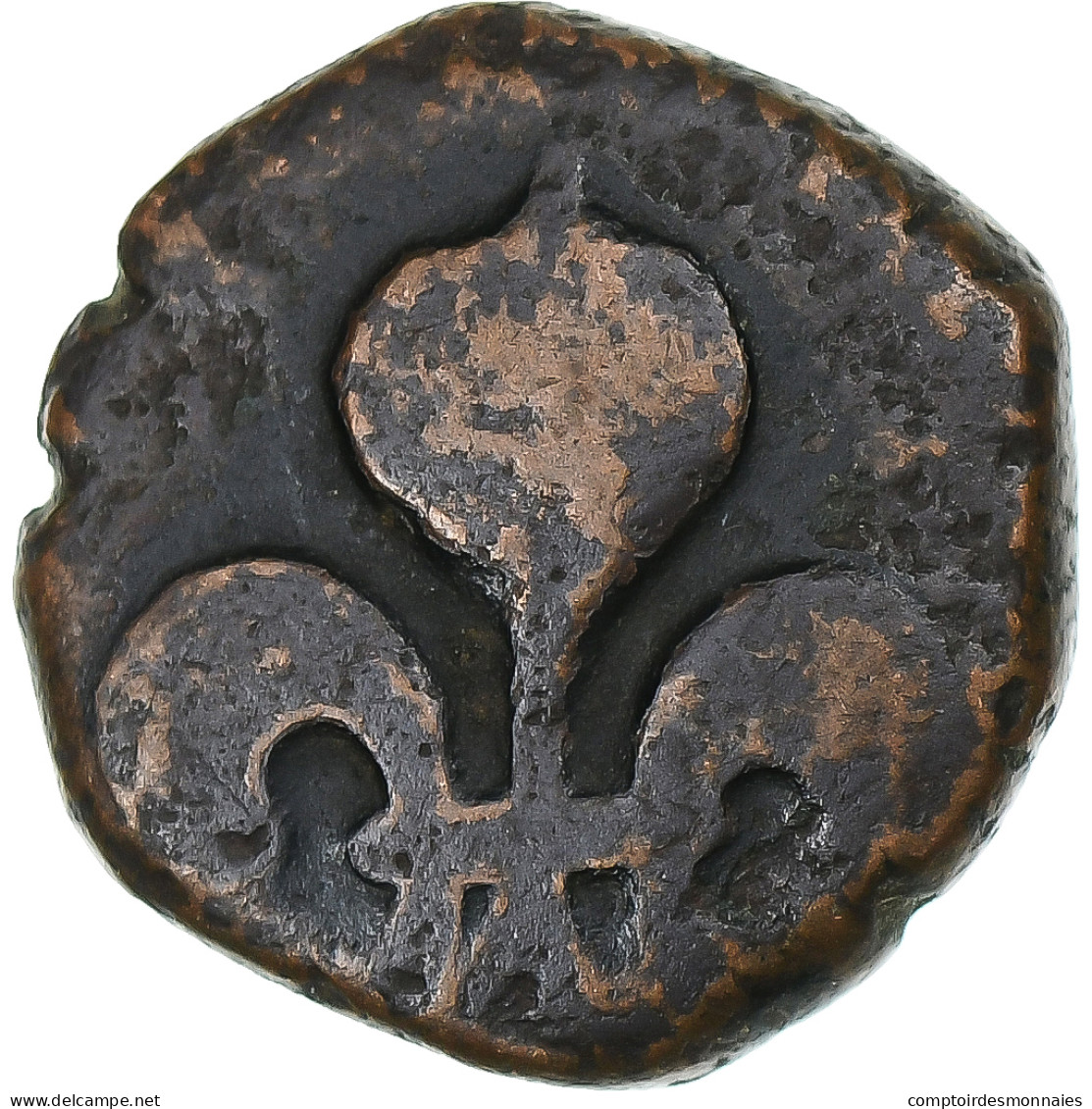 Inde Française , Louis XV, Doudou, N.d. (1715-1774), Pondichéry, Bronze, TB+ - Other & Unclassified