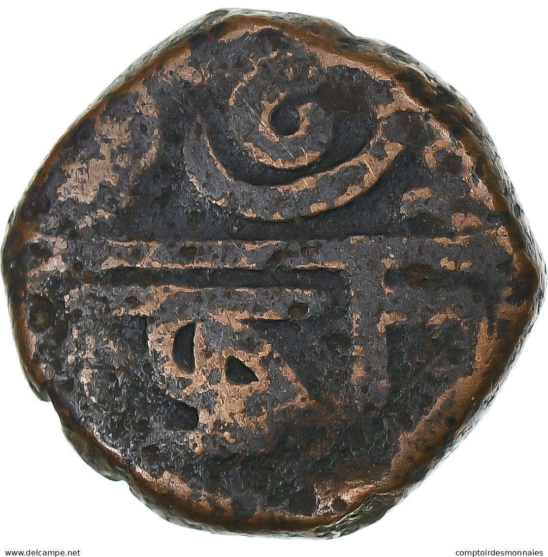 Inde Française , Louis XV, Doudou, N.d. (1715-1774), Pondichéry, Bronze, TB+ - Altri & Non Classificati