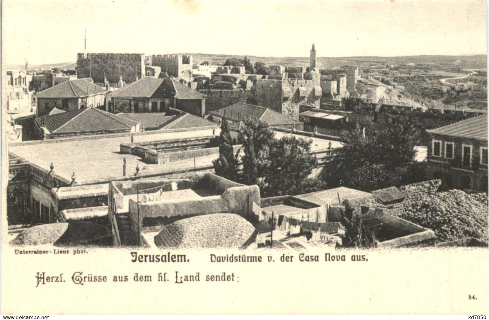Jerusalem - Davidstürme - Württ. Pilgerfahrt 1904 - Palestina
