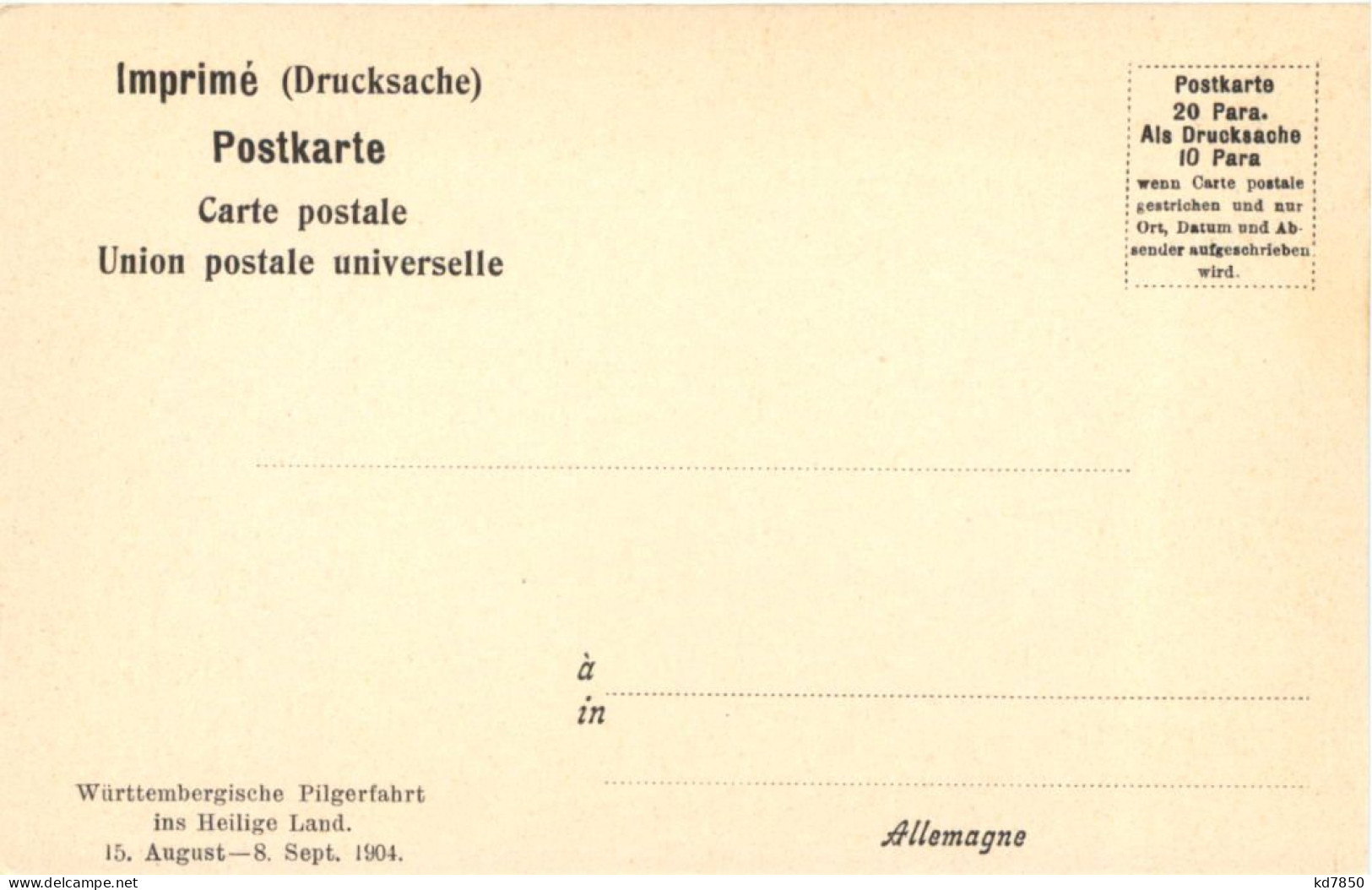 Jerusalem - Das Gihontal - Württ. Pilgerfahrt 1904 - Palestina