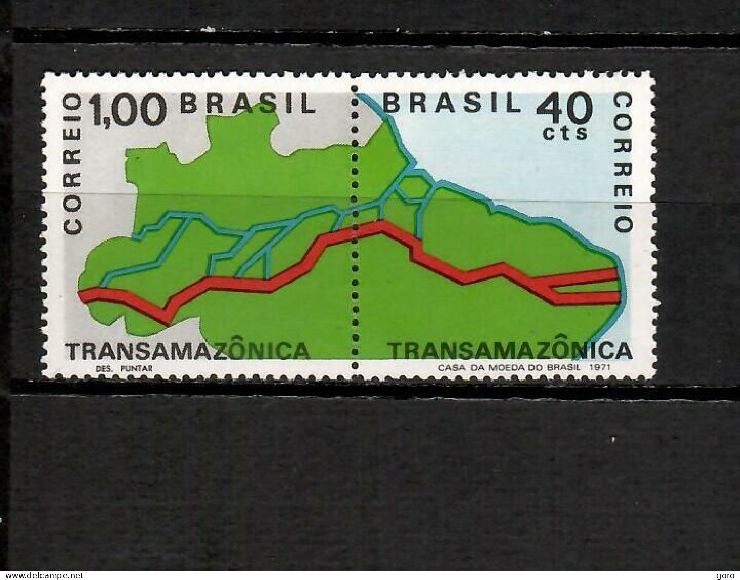 Brasil  1971  .-  Y&T  Nº   956  A    ** - Nuovi