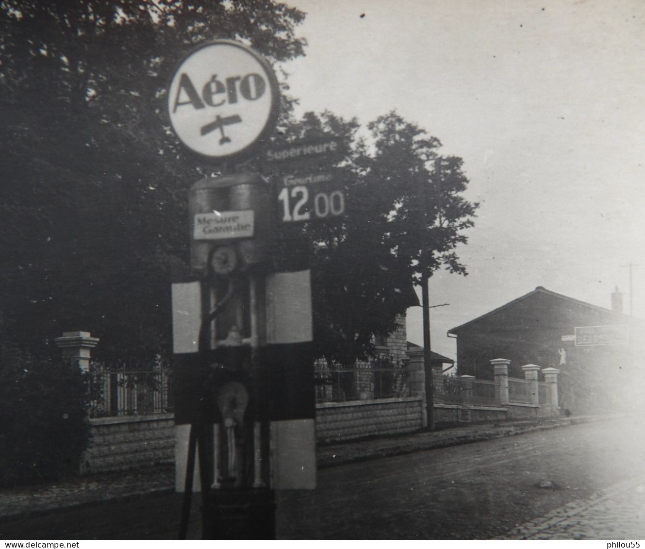 Carte Photo 51 SAINTE MENEHOULD Avenue Kellermann Pompe A Essence AERO - Sainte-Menehould