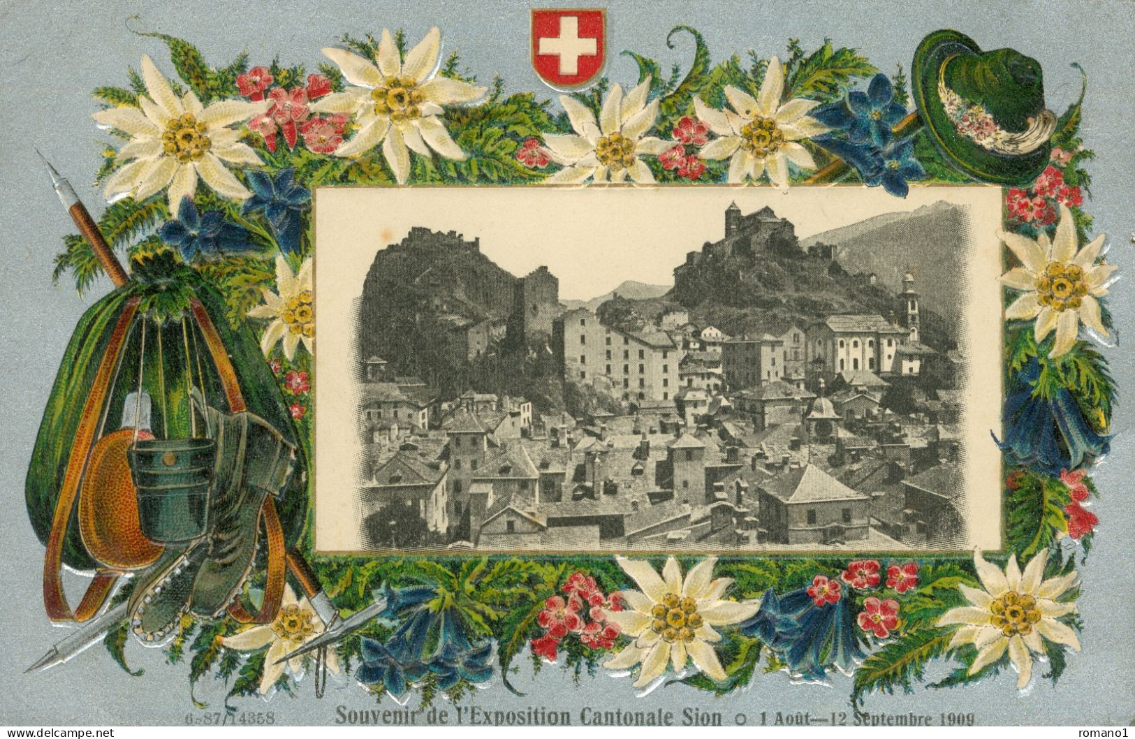 Suisse )   SION  -  Souvenir De L' Exposition Cantonale Sion 1 Aout 12 Septembre 1909 - Sion
