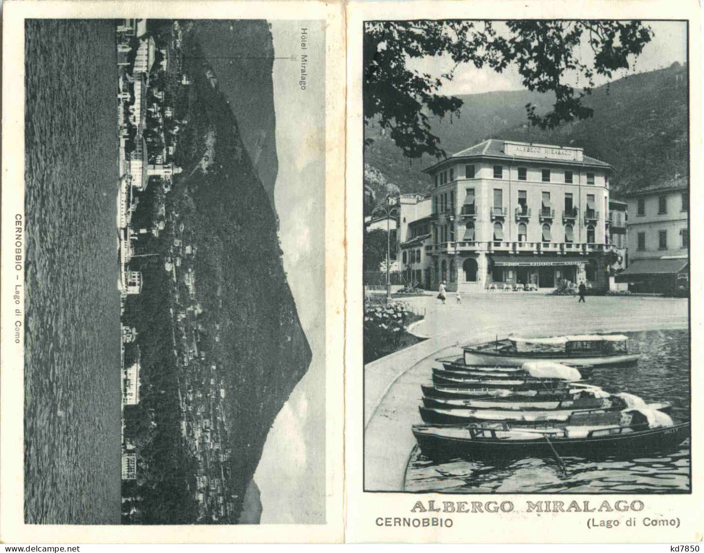 Cernobbio - Albergo Miralago - Klappkarte - Other & Unclassified