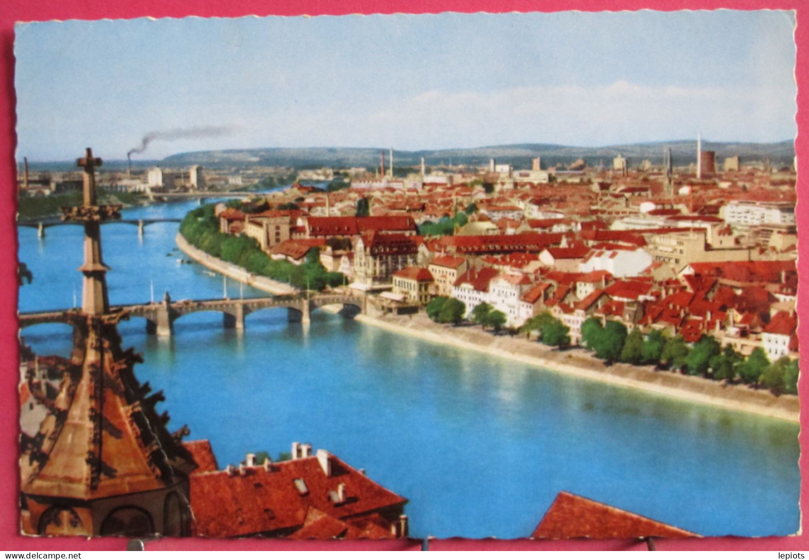 Suisse - Basel - Ausblick Vom Münster, Untere Rheinbrücken - 1958 - Bazel