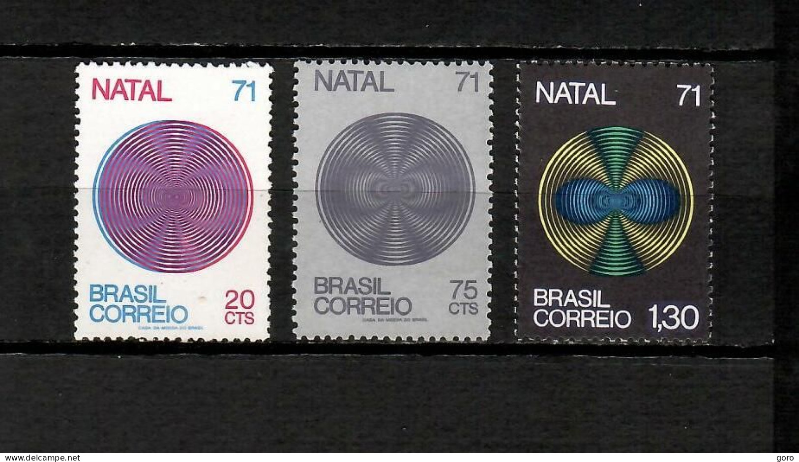 Brasil  1971  .-  Y&T  Nº   974/76    ** - Unused Stamps