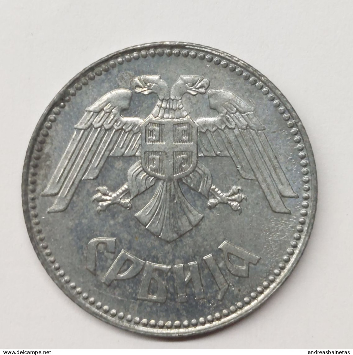 Coins Serbia 10 Dinara 1943 UNC - Servië