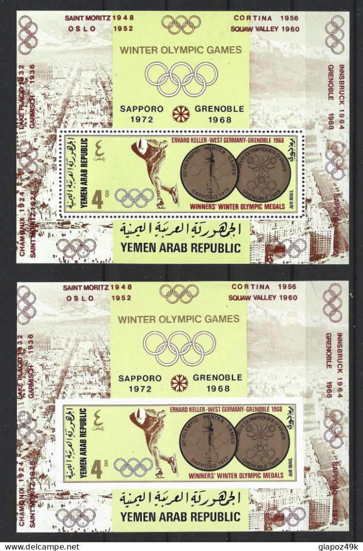 ● YEMEN ֎ GRENOBLE 1968 ● SAPPORO 1972 ● Winter Olympic Games ● Sport ● Medaglie ORO ● 2650 ● - Jemen