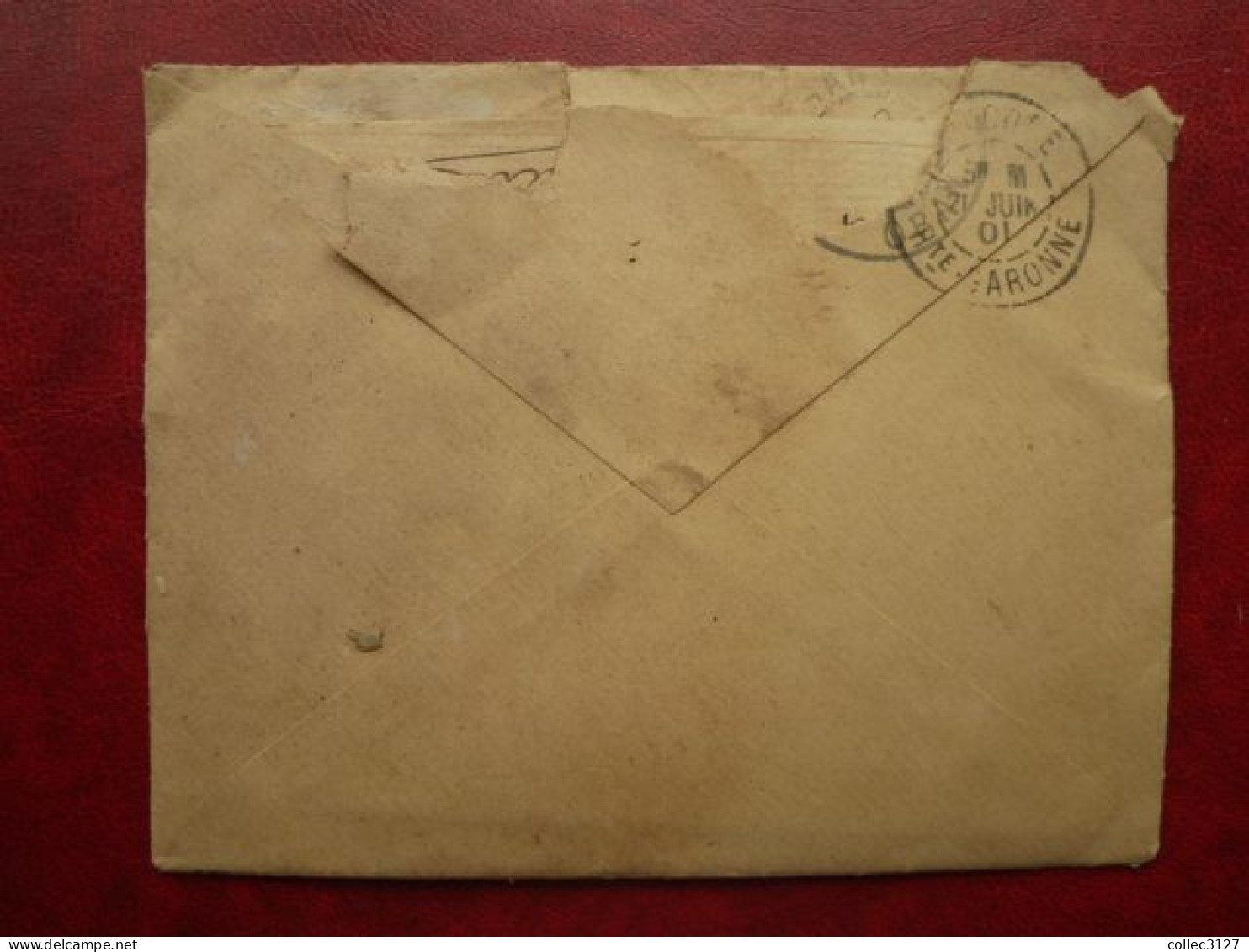 LF1 - Cachet Convoyeur Relizane à Oran Sur Lettre De 1901 - Type Mouchon YT 117 - 1877-1920: Semi Modern Period