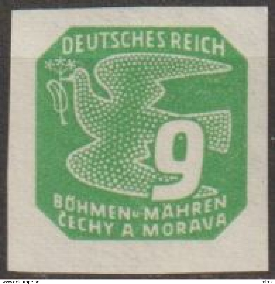 004/ Pof. NV 13, Light Green - Neufs