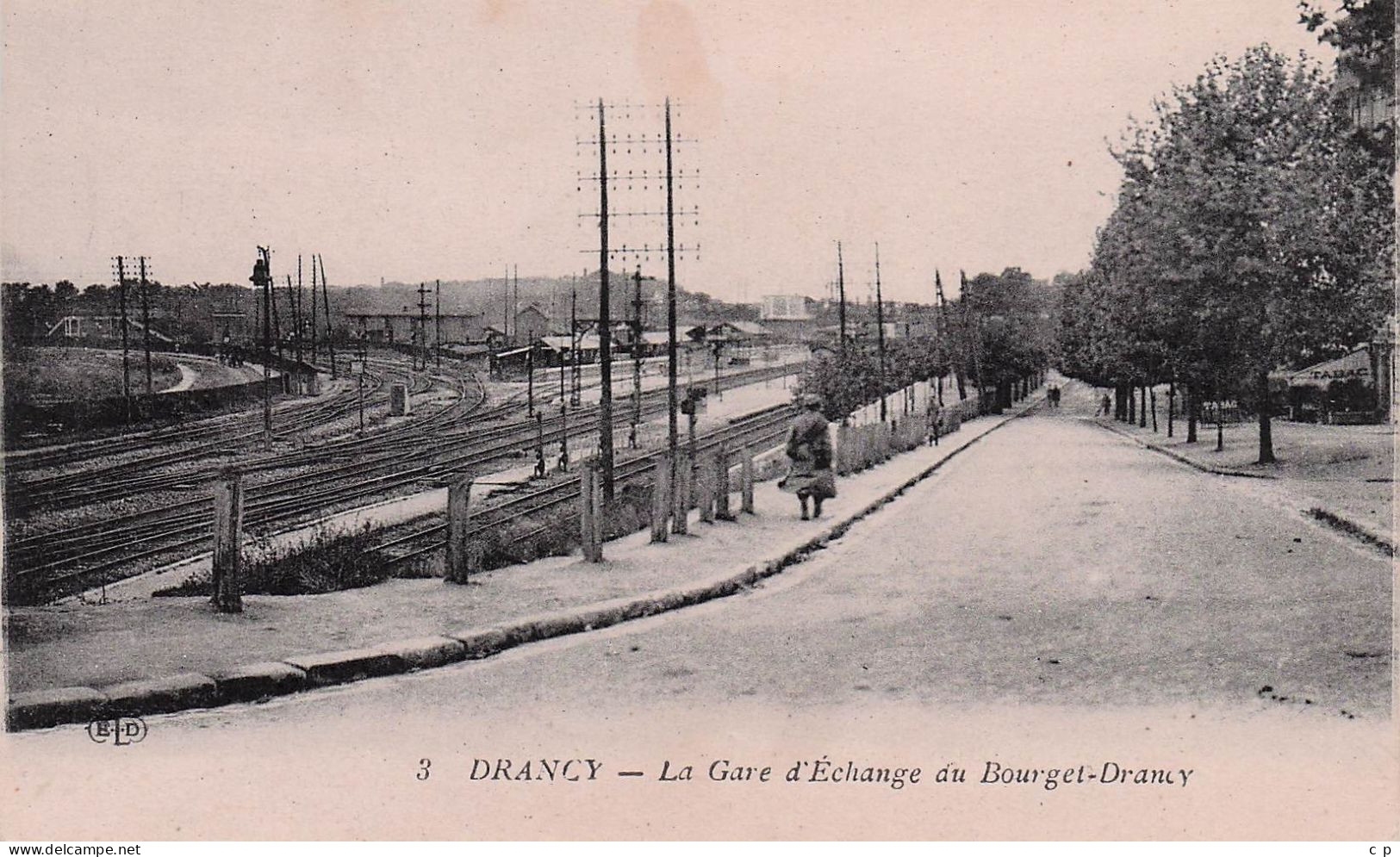 Drancy - La Gare D'Echange Au Bourget - Drancy - CPA °J - Drancy