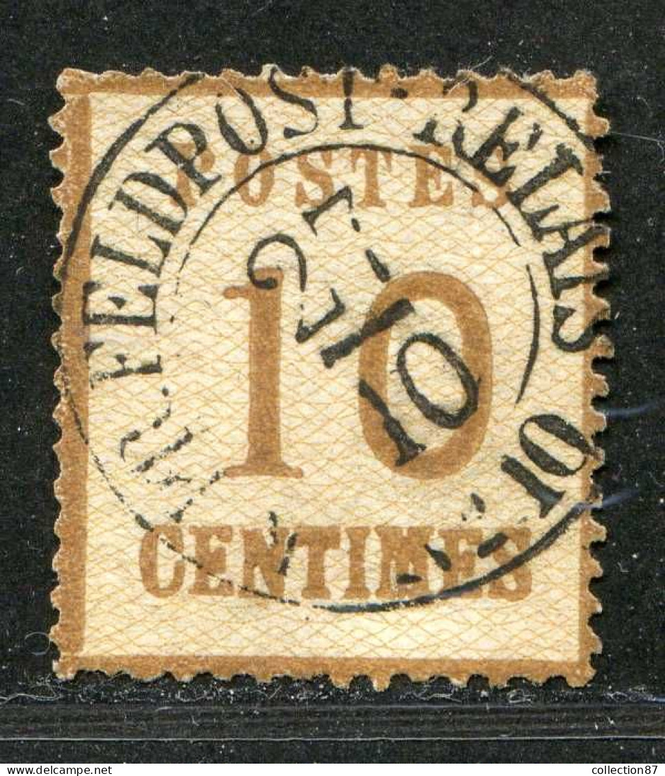 REF093 > FRANCE ALSACE LORRAINE < Yv N° 5 Ø Cachet Feldpost Relais < Oblitéré Dos Visible - Used Ø - Oblitérés