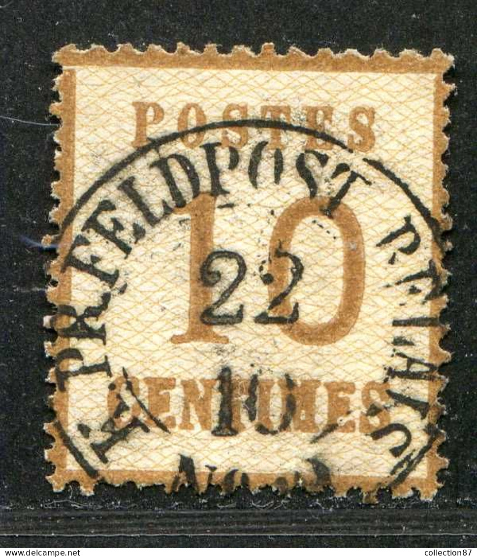 REF093 > FRANCE ALSACE LORRAINE < Yv N° 5 Ø Beau Cachet Feldpost Relais < Oblitéré Dos Visible - Used Ø - Gebruikt