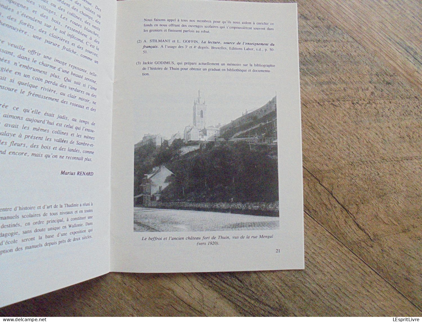 SAMBRE & HEURE N° 39 Régionalisme Hainaut Thudinie Thuin Le Refuge de l'Abbaye de Lobbes Minerval Collège Oratiens 1770