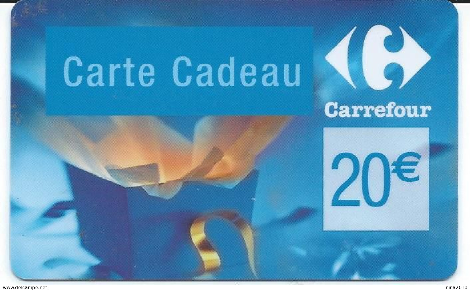 Carte Cadeau - Carrefour Verso 31/12/2007  - VOIR DESCRIPTION Avant Enchères -  GIFT CARD /GESCHENKKARTE - Tarjetas De Regalo