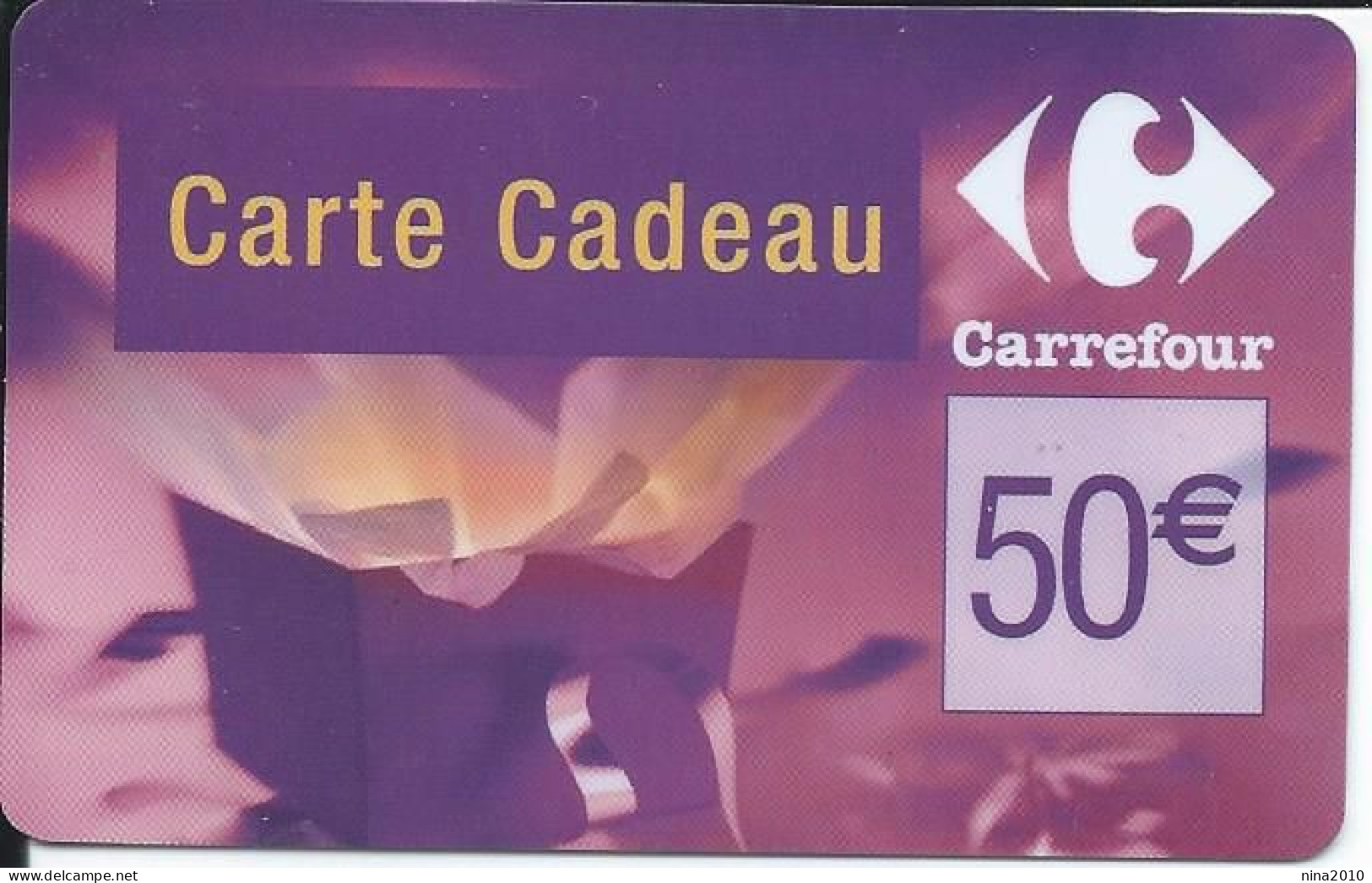 Carte Cadeau - Carrefour Verso 31/12/2007  - VOIR DESCRIPTION Avant Enchères -  GIFT CARD /GESCHENKKARTE - Gift Cards