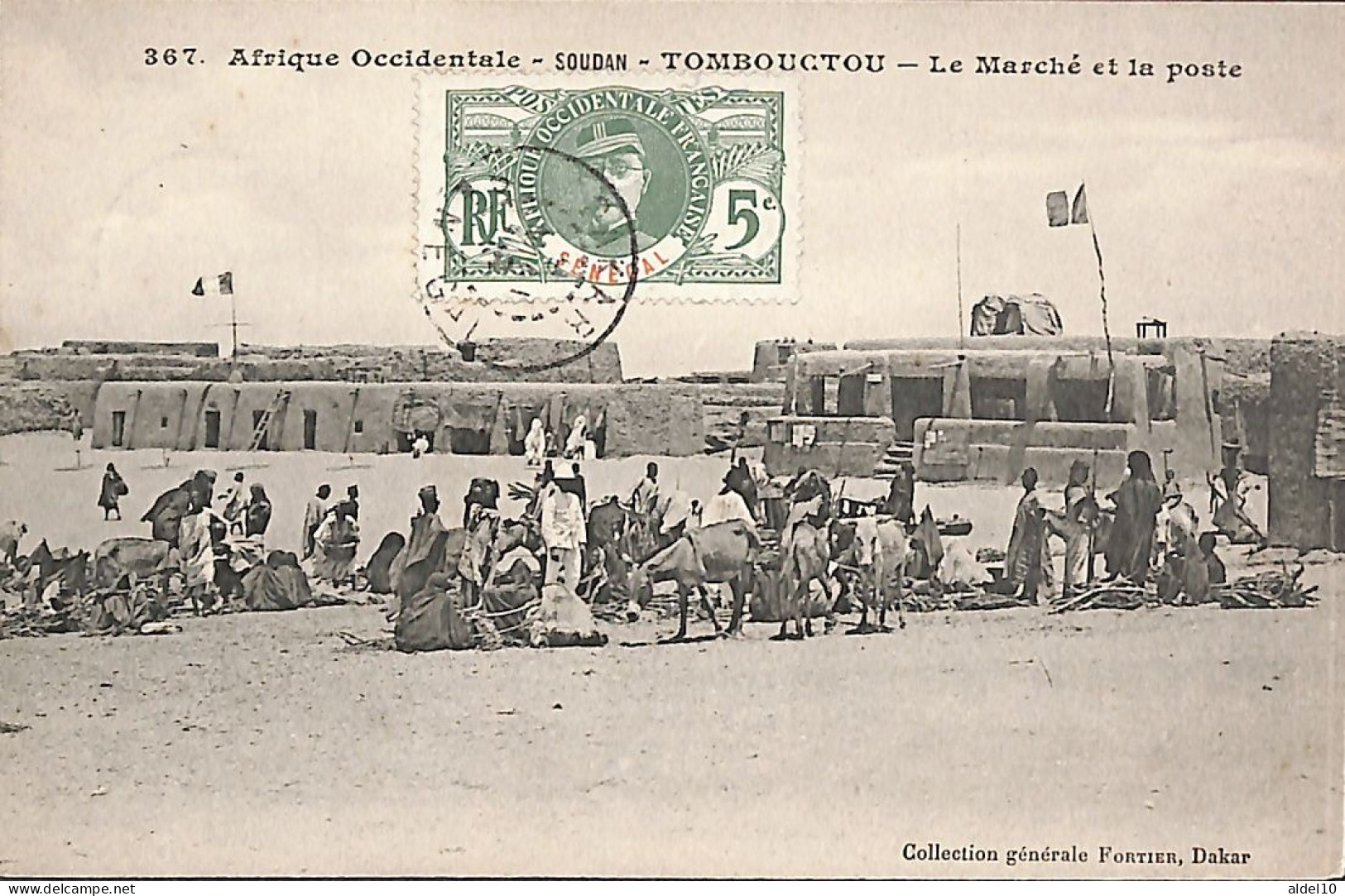 Tombouctou - Le Marché Et La Poste - Coll. Gén. Fortier 367 - Malí