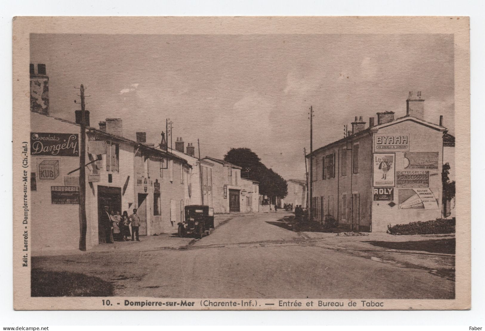 DOMPIERRE SUR MER (Charente Inférieure) - Entrée Et Bureau De Tabac - Sonstige & Ohne Zuordnung