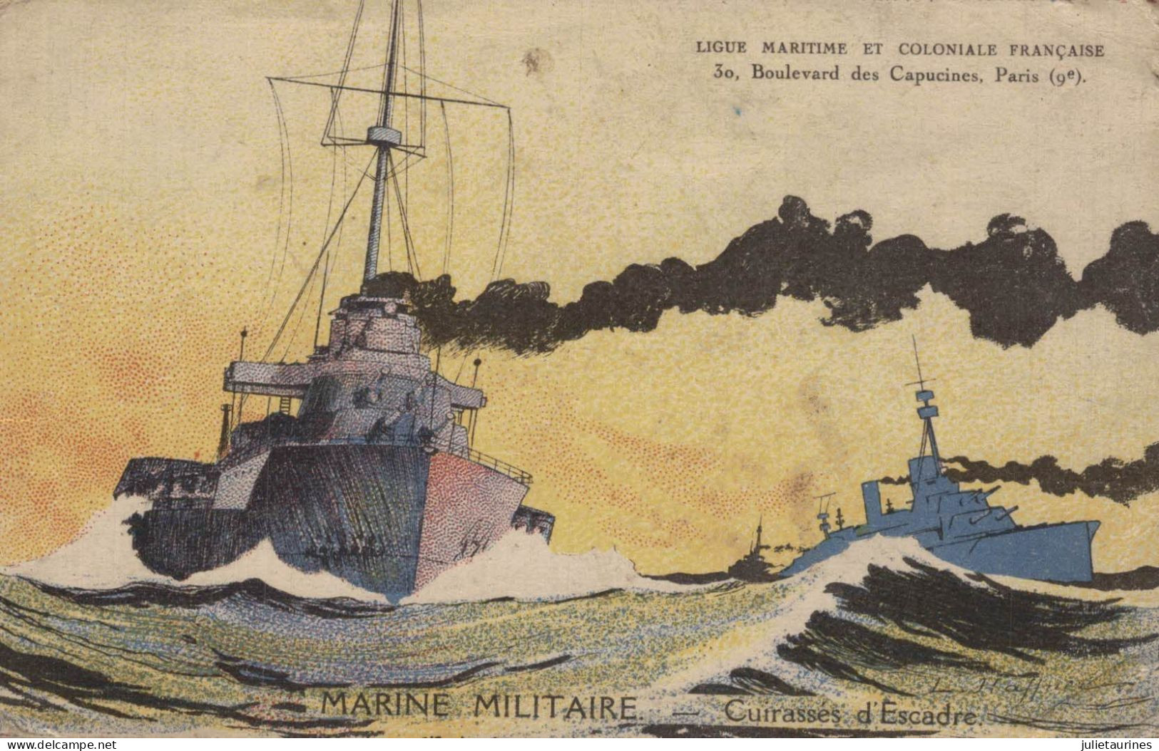 MARINE MILITAIRE CUIRASSES D ESCADRE - Warships