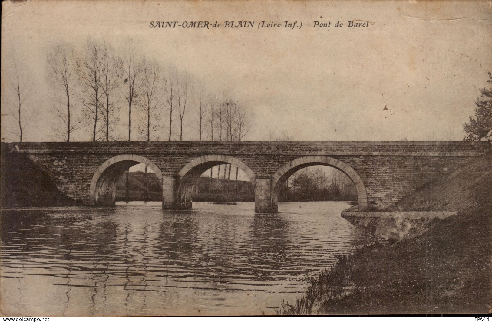 CPA SAINT OMER DE BLAIN Pont De Barel - Blain
