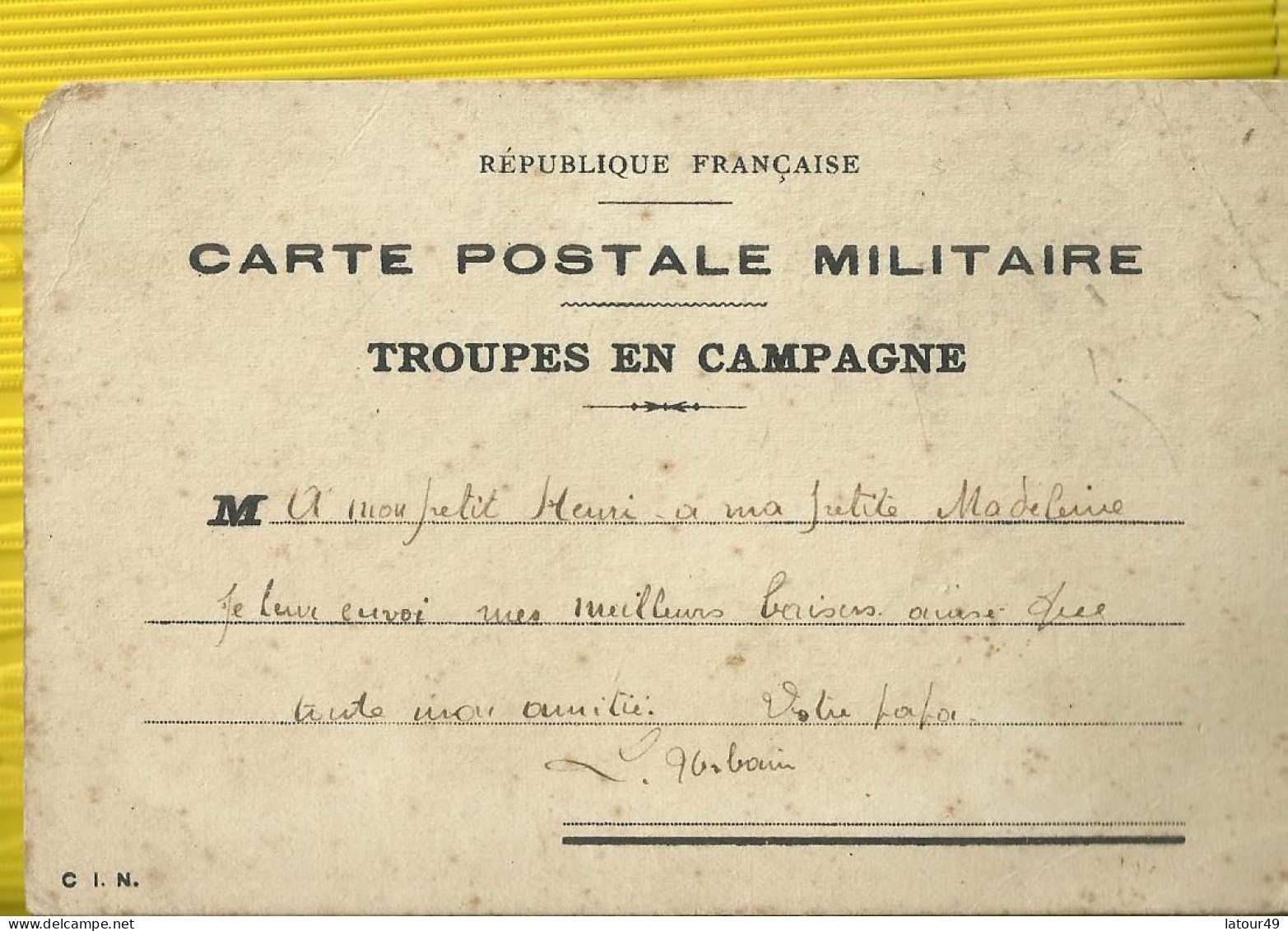 Ww1 Carte Postale Militaire  Troupes De Campagne Dessine Par  Poilu  1914 1915  Souvenir Du Front - Guerre 1914-18
