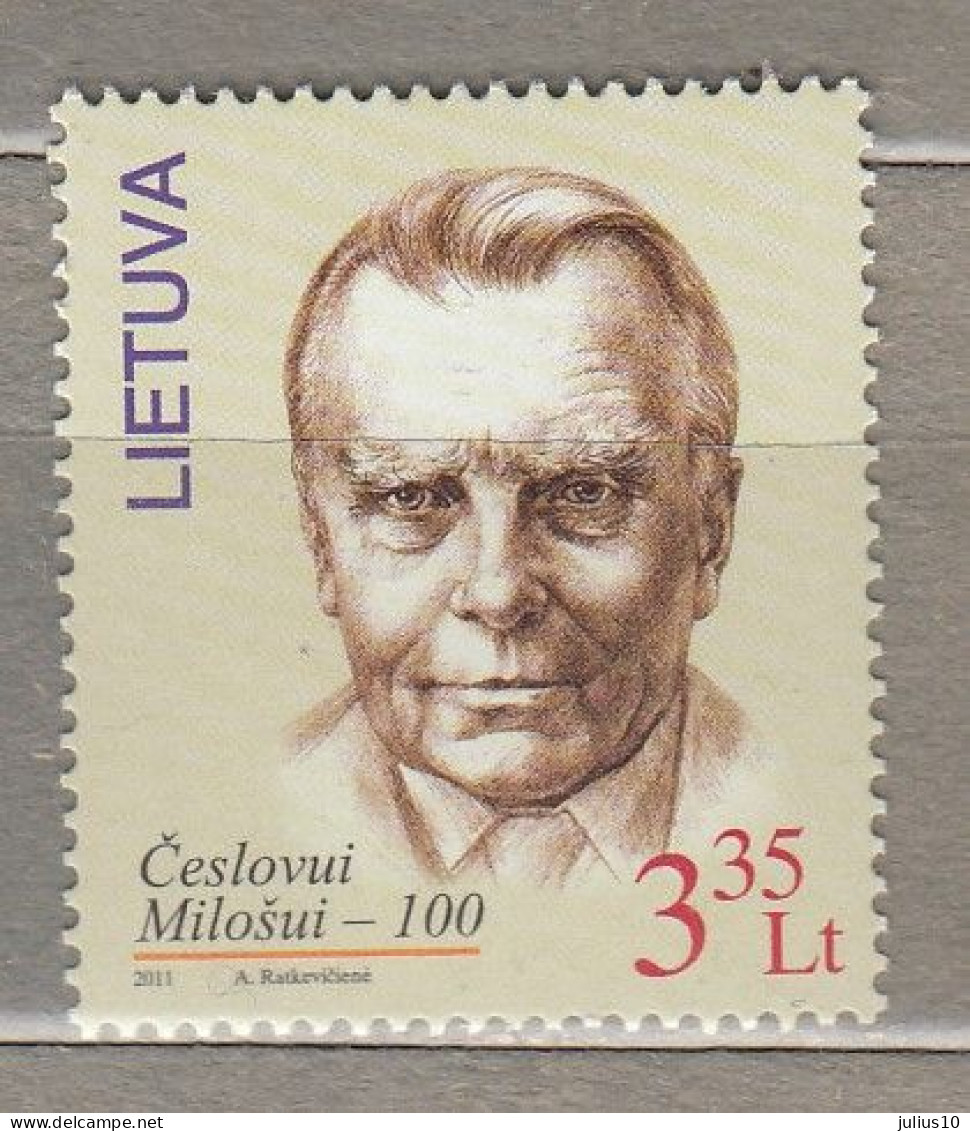 LITHUANIA 2011 Famous People Writer C.Milasius MNH(**) Mi 1072 #Lt882 - Lituania