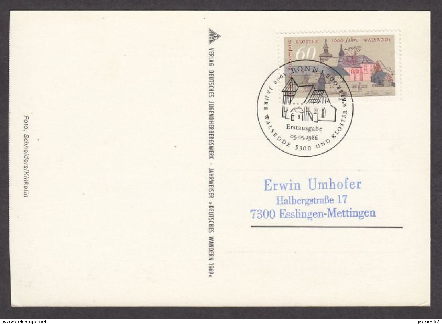 130846/ Kloster Walsrode, Erstausgabe Bonn 1, 05-05-1986 - Sonstige & Ohne Zuordnung