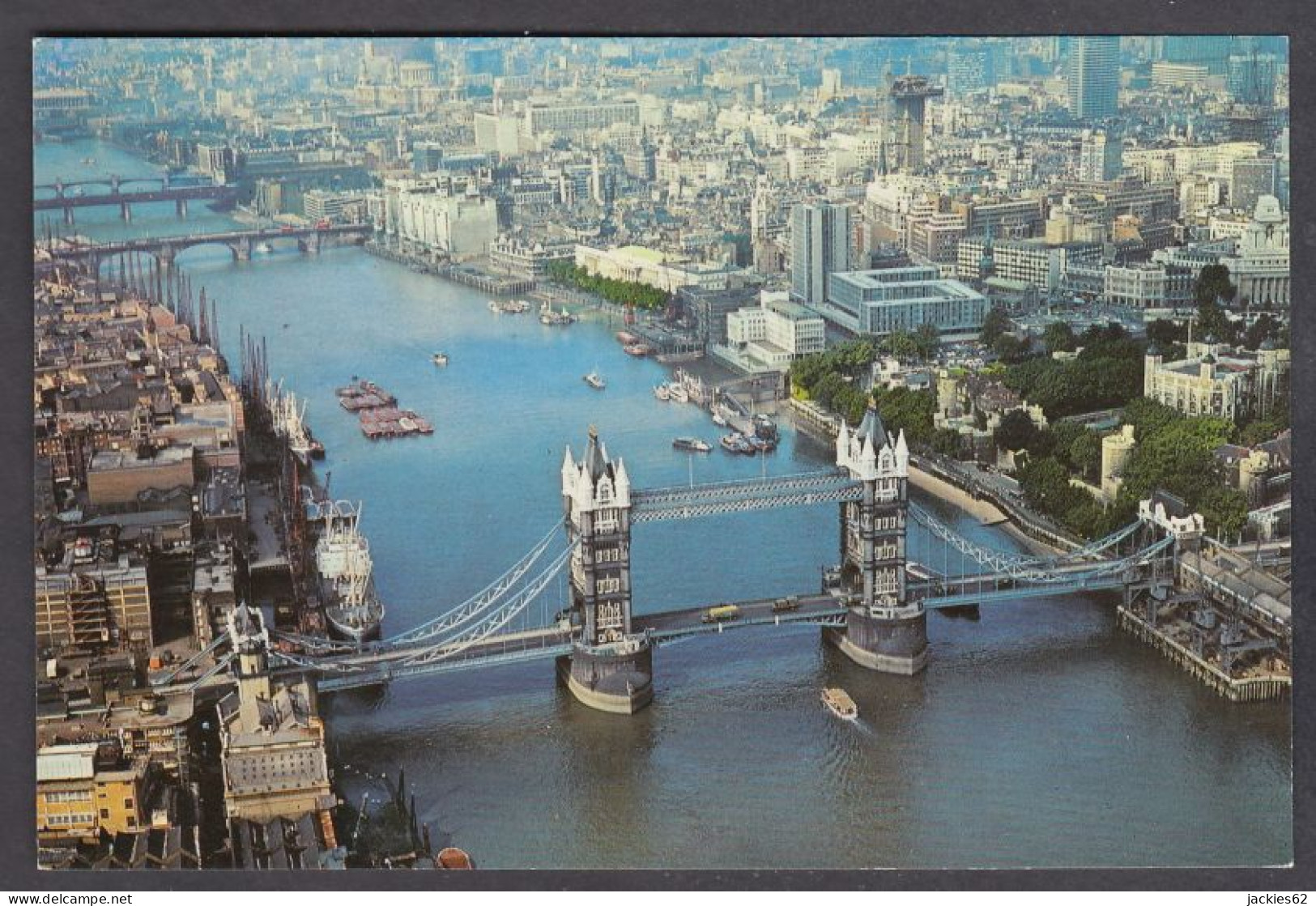 122568/ LONDON, Aerial View Of Tower Bridge And The City - River Thames
