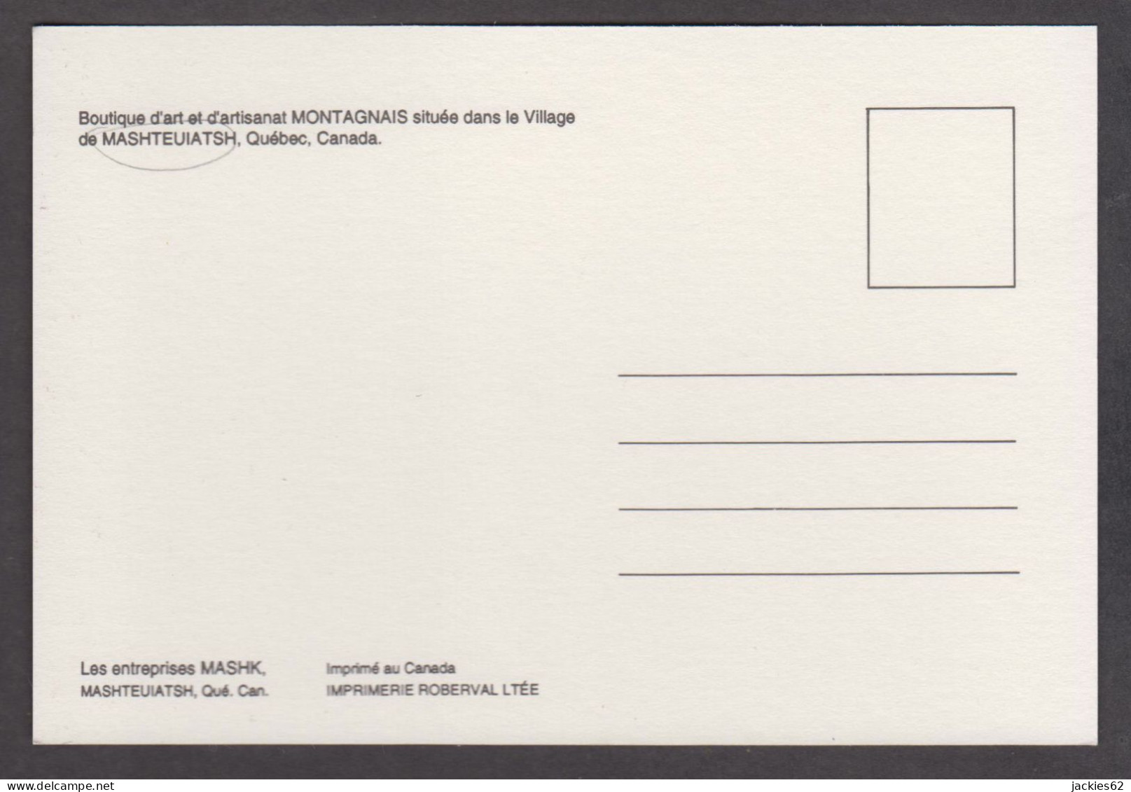 114855/ SAGUENAY – LAC-SAINT-JEAN, Mashteuiatsh, Boutique D'art Et D'artisanat Montagnais - Saguenay